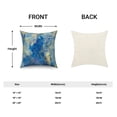 thumbnail image 5 of Marble Blue and Gold Pillow Covers Set of 2,Marble Blue and Gold Decor,Abstract Modern Home Decor,16"x16" Inch, 5 of 6