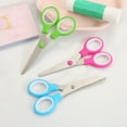 thumbnail image 6 of 3pcs Plastic Handle Stainless Steel Craft Scissors Anti-slip Office Paper Cutting Tool 5.1x2.6in Multi-function, 6 of 6