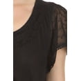 thumbnail image 6 of Sakkas Everyday Essentials Cap Sleeve Caftan Dress / Cover Up - Black - One Size, 6 of 6
