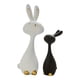 thumbnail image 3 of 2 estatuas de conejo, esculturas artísticas de animales, adorno creativo para jardín, decoración de Pascua, figuras de conejo para dormitorio, granja., 3 of 6