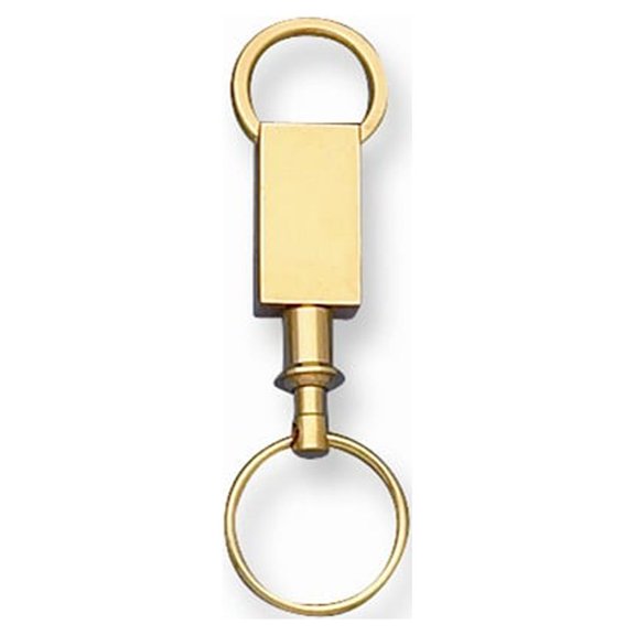 FB Jewels Gold-tone Valet Key Ring