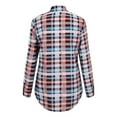 thumbnail image 5 of lcziwo 2024 Womens Plaid Shirt Jackets,Women's Flannel Plaid Shacket Long Sleeve Button Down Chest Pocketed Shirts Jacket Coats, 5 of 8