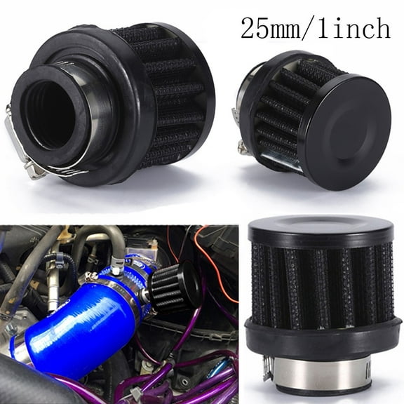 Universal 25mm Car Air Filter for Motorcycle Cold Air Intake High Flow Vent