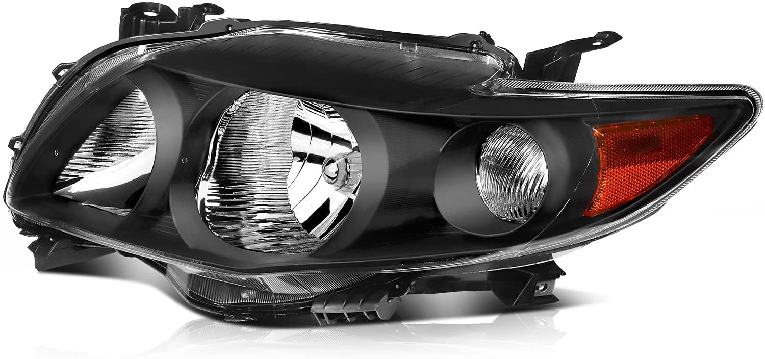 ECCPP headlight assembly kit for 2009 2010 for TOYOTA Corolla Headlights Front Lamp Direct Replacement Pair Left + Right 2503183