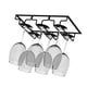 thumbnail image 1 of Matsuzay Soporte para copas de vino Comedor Restaurante Colgador de cocina Debajo del gabinete Copa Estante Reutilizable Ahorro de espacio Cocina y Comedor Negro, 1 of 6