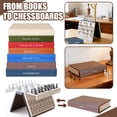 thumbnail image 4 of NAOJIE Book-Shaped Magnetic Board Game Set,Portable Foldable Storage,Family Party Puzzle Table Games,Vintage Book Design (BACKGAMMON), 4 of 4