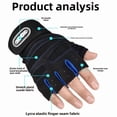 thumbnail image 2 of Men Women Wristband Shockproof Weight Lifting Gloves, 2 of 6