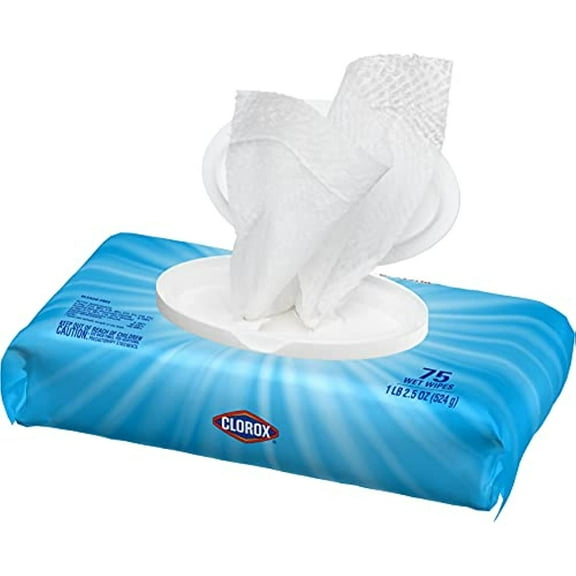 Clorox Disinfecting Wipes, Fresh Scent - 75 Count Each (Pack Of 6) (31430), Packaging May Vary