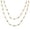 Gold/Black, variant on Brass Gold Tone Black Bead Layering Necklace for Women, Long Stackable Jewelry Gift