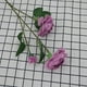 thumbnail image 1 of XmhyTop 6 piezas de flores artificiales de tacto real, flores falsas para decoración del hogar, oficina, boda, arreglo de ramo de flores artificiales para decoración (púrpura, 25,6 pulgadas de largo), 1 of 5