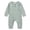 Light Green, variant on Duqingm Infant Boys Girls Clothes Set Newborn Baby Romper Ribbed Knit Long Sleeve Button Solid Bodysuit Jumpsuit(AG,0-4 Months)
