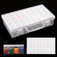 thumbnail image 2 of Contenedores de almacenamiento de taladros de 32 rejillas, estuche organizador de diamantes, caja de almacenamiento de cuentas de bordado con etiqueta, 2 of 7