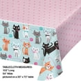thumbnail image 3 of Creative Converting 329399 Cute Cats Plastic Tablecover - 1 Pc, 3 of 3