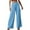 Light Blue, variant on CFMDUC Womens Wide Leg Cargo Pants Elastic High Waist Stretch Suit Pants Baggy Casual Loose Fit Business Work Trousers with Pockets Navy Blue M
