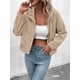 thumbnail image 5 of Chaqueta Ligera de para Mujer, de Larga, con Cremallera y Botones A Presión, para Otoño. Albaricoque M, 5 of 10