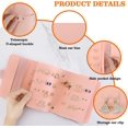 thumbnail image 7 of PU Leather Travel Jewelry Organizer Case, Portable Book Design Jewelry Case, for Ring Pendant Stud Earring Necklace Bracelet, Organizer Storage Holder Boxes, 7 of 7