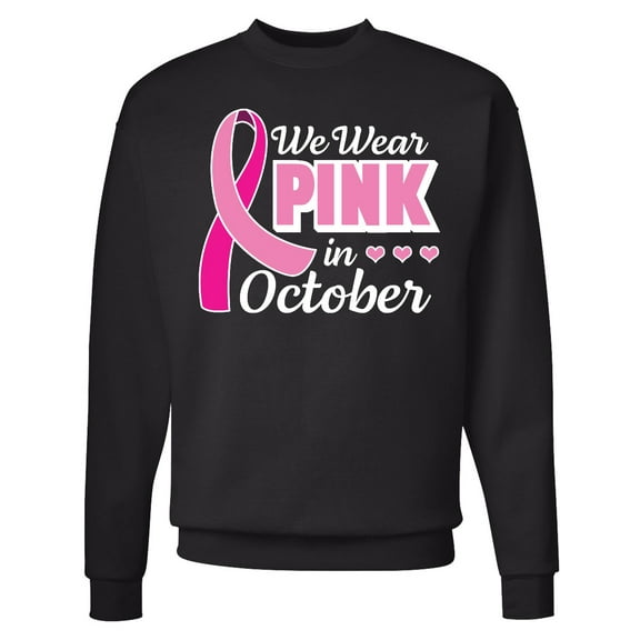 Inktastic Breast Cancer Awareness We Wear Pink in October Adult Sweatshirt