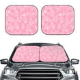 thumbnail image 2 of Balery Breast Cancer Awareness Sun Shield 2 Pack For Car Front Windows Foldable Sun Visor Protector Blocks Max Uv Rays And Keeps Your Vehicle Cool For Most Sedans Suv Truck, 2 of 7