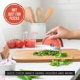 thumbnail image 4 of Chef Pomodoro Pizza Cutter Wheel with Protective Cover Blade Guard, Easy to Clean, 4-Inch Super Sharp Slicer, Stainless Steel Kitchen Gadget, Pizza Making Accessories (Orange), 4 of 6