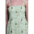 thumbnail image 2 of Bimba Blossom & Goldfinch Bird Bimba Printed Women Flowy Smocked Spaghetti Strap Dress-Large, 2 of 7