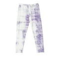 thumbnail image 5 of Zwiiyzr 3-8Y Girls Gradient Printed Pants High Waist Stretchy Soft Tights Kids Summer Leggings for School Wearing Purple, 5 of 5