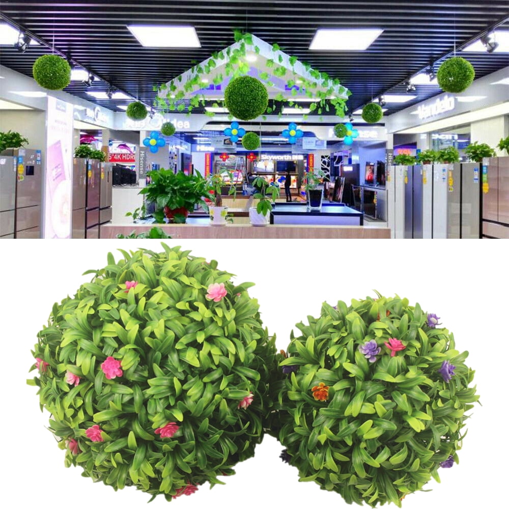 Green Grass Balls Decor Ball Topiary Artificial Plant