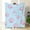 40x30inch(102cmx76cm), variant on Pink Seashell & Shiny Starfish Flannel Blanket Soft Pastel Blue with Pink & Golden Marine Design, AllSeason Cozy for Bed, Couch, Camping, Travel Machine Washable Ocean Theme Home Decor, Contemporar