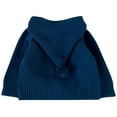 thumbnail image 3 of Xudanell Girls Cardigan Sweater School Uniforms Toddler Long Sleeve Button Knit Solid Sweaters Tops (Blue,6-12 M), 3 of 6