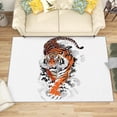 thumbnail image 1 of 3x5 Rug, Tiger Door Mat, Japanese Wild Animal Rug, Wildlife Rugs for Entryway, Washable & Non Slip & Soft Low Pile Small Carpet, Indoor Doormat, Tiger Home Decor & Gifts, 1 of 1