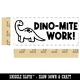 thumbnail image 2 of Dino-Mite Dynamite Great Work Teacher Student School Self-Inking Rubber Stamp Ink Stamper - Black Ink - Small 1-1/2 Inch, 2 of 7