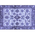 thumbnail image 1 of Ahgly Company Indoor Rectangle Oriental Blue Traditional Area Rugs, 2' x 3', 1 of 4