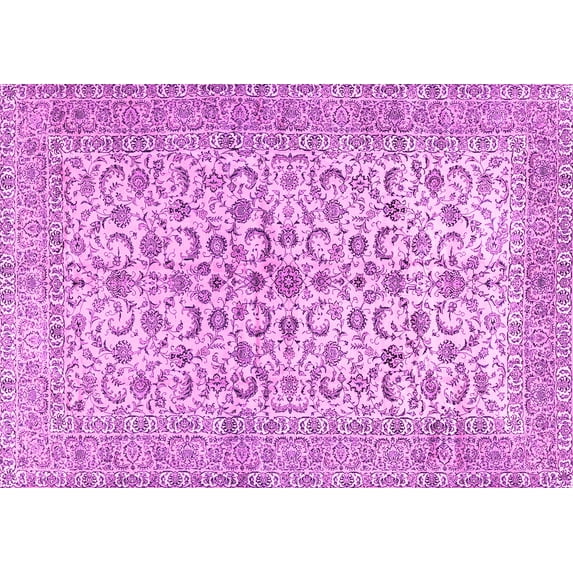 Ahgly Company Indoor Rectangle Persian Pink Traditional Area Rugs, 7' x 9'