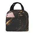 thumbnail image 1 of Balery Black And Gold Fire Dragon Bolsa de Almuerzo Aislada – Caja de Almuerzo con Papel de Aluminio Grueso, Mantiene la Comida Fresca por 4 Horas, 1 of 8