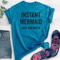 thumbnail image 2 of Instant Mermaid T-shirt, Unisex Women's Shirt, Vacation Shirt, Ocean Shirt, Swimming Shirt, Beach Shirt, Heather Blue, Medium, 2 of 6