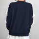 thumbnail image 5 of RKSTN Women's Christmas Sweatshirt Oversized Crewneck Cute Knit Bowknot New Year Holiday Sweatshirts Womens Casual Solid Round Neck Plus Size 3D Bow Trim Loose Comfy Sweatshirt Fall Spring Clothes, 5 of 9