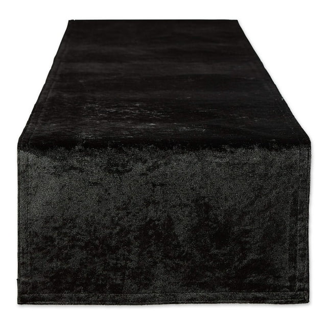 Tapete de mesa DII Velvet Collection 14x72 cm negro