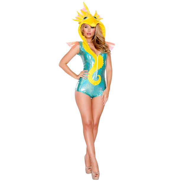 Deluxe Sexy Seahorse Costume Seahorse Romper Costume Walmart Com Walmart Com