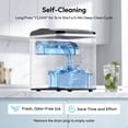 thumbnail image 6 of EUHOMY Countertop Nugget Ice Maker, 33 lbs/24H, Portable, Self-Cleaning, Chewable Ice, Black, 6 of 9