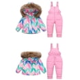 thumbnail image 6 of GiLiling Toddler Boys Snow Suit - Hooded Puffer Jacket and Snow Bib Pants, 2 Piece Winter Snowsuit Set (Green, 12-18 Months), 6 of 6