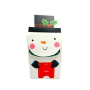Holiday Time Christmas Character Gift Box, 4"x2.5"x6", White Snowman