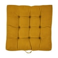 thumbnail image 2 of Sorra Home Mustard Square Floor Pillow with Handle 24 in x 24 in x 5 in, 2 of 4