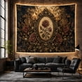 thumbnail image 6 of Dark Red Rose in Frame with Moths and Moon, Romantic Gothic for Gothic Lovers, Dark Floral Art, Halloween Gift, Tapestry Wall Hanging for Bedroom and Living Room, 6 of 7