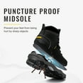 thumbnail image 4 of Larnmern Mid Hiking Work Boots for Men - Waterproof Steel Toe Boots， Anti-Puncture/Static/Slip Resistant/Heat Resistant, 4 of 8