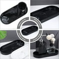 thumbnail image 3 of LABSERRON Elegant Rectangular Black Resin Tray for Bathroom Accessories Storage 1Set 9.9x4.4in, 3 of 8