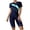 Green, variant on Women's Swimsuit One Piece Short Sleeve Diving Suit Zipper Backless Beach Surfing Casual Party Bodysuit, M