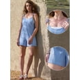 thumbnail image 2 of DARING DIVA Women's Sleeveless Adjustable Spaghetti Strap Large Blue, 2 of 6