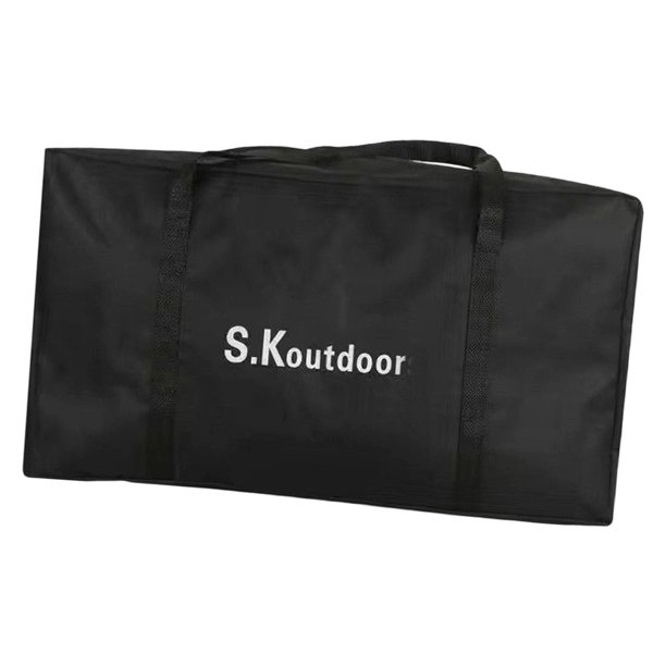 Bolsa de Almacenamiento para Tiendas de Campaña Fabricada en Resistente Tela Oxford con Asa de Transporte, Accesorio para Actividades Al Aire Libre, C Negro M