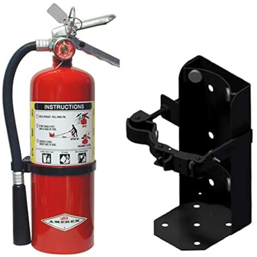 Amerex B402 5lb. ABC Dry Chemical Fire Extinguisher with 807 Heavy Duty Wall Bracket - 2 Pack