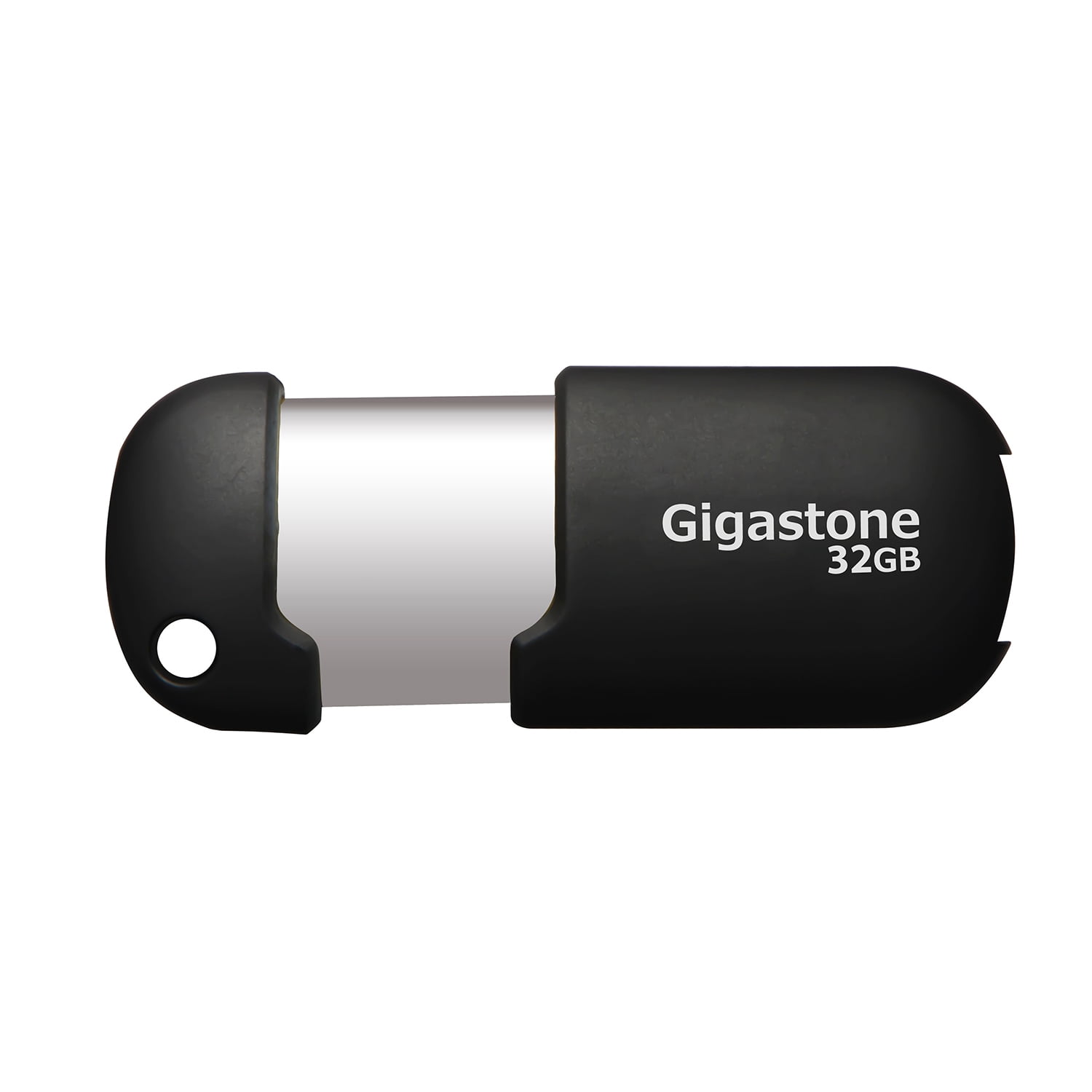 Gigastone V10 32GB USB 2.0 Flash Drive, Capless Retractable Design Pen Drive, Black and Silver, 5 Pack (5x32GB) - GS-Z32GCNBLX5-B