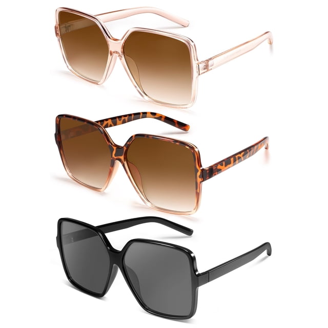 Gafas de Sol Dollger Sobredimensionadas Cuadradas Polarizadas UV400 para Mujeres